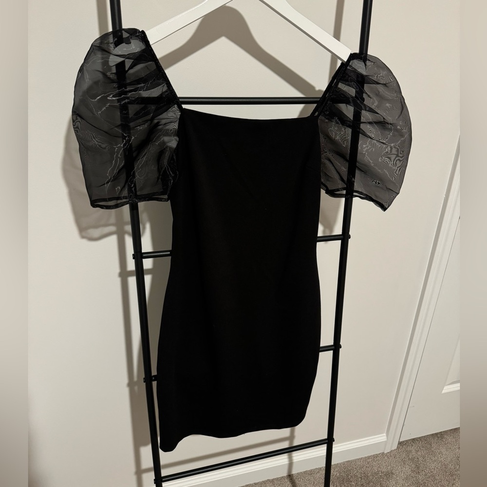 Puff Sleeve Cocktail Dress